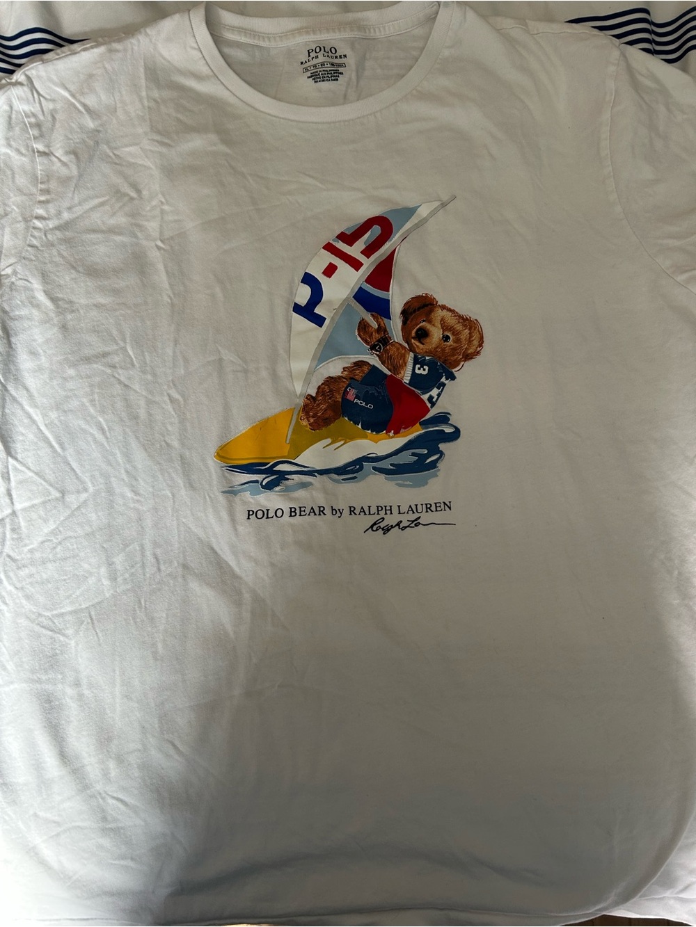 Ralph Lauren Polo Bear White Graphic Tee - Men’s